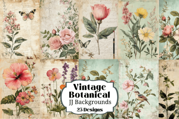 Download 23 Vintage Botanical Illustrations Flora - Illustrations Collection