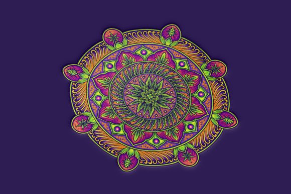 Download Sacred Geometry Mandalas Cannabis Art - Mandala Collection