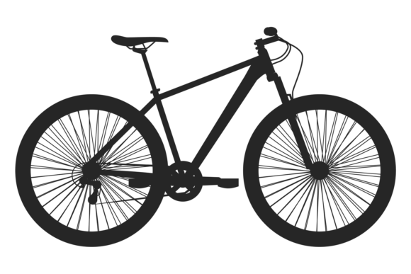 Download City Bicycle Black Silhouette. Active Ur - Black Collection