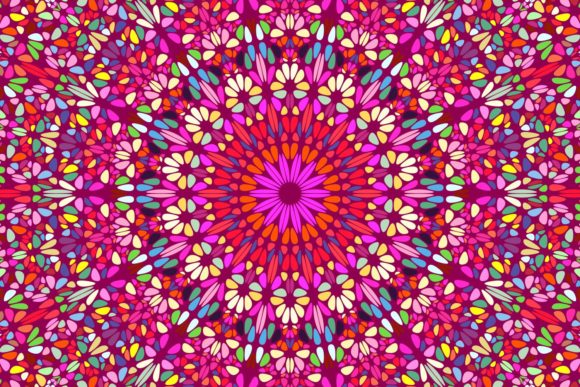 Download Floral Mosaic Mandala Background - Mandala Collection