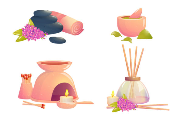 Download Aromatherapy Clipart | Cartoon Vector - Aromatherapy Collection