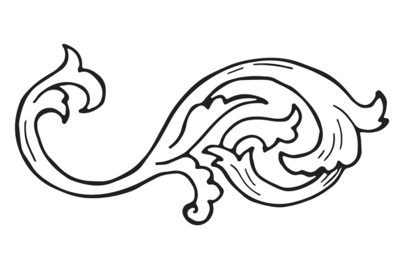 Download Ornate Heraldic Floral Element. Vintage - Vintage Collection
