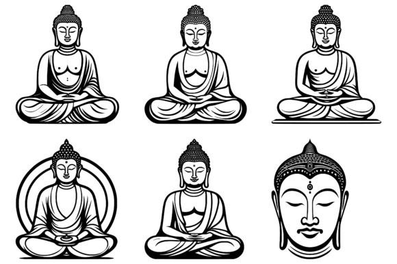 Download Buddha Icon Logo Vector Illustrations - Illustrations Collection