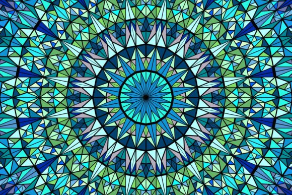 Download Triangle Mosaic Mandala Background - Mandala Collection