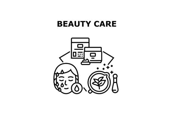 Download Beauty Care Vector Concept Black - Black Collection
