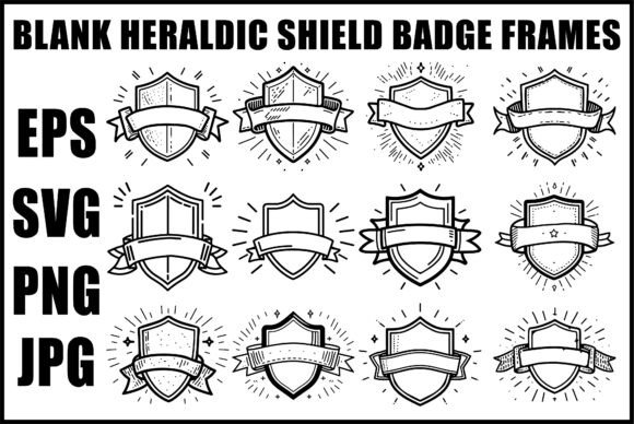 Download VintageHeraldic Shield Sword SVG - Vintage Collection
