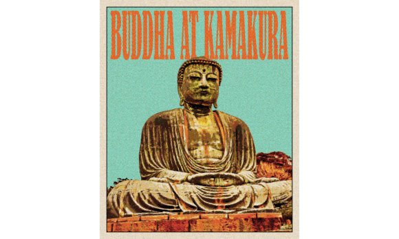 Download Buddha at Kamakura Travel Vintage Poster - Vintage Collection