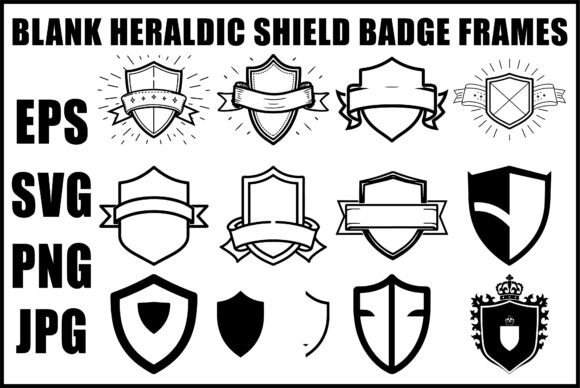Download VintageHeraldic Shield Sword SVG - Vintage Collection