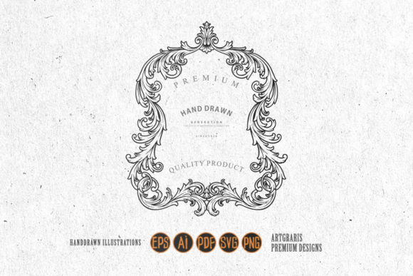 Download Clipart Badge Vintage Flourish Frame SVG - Vintage Collection