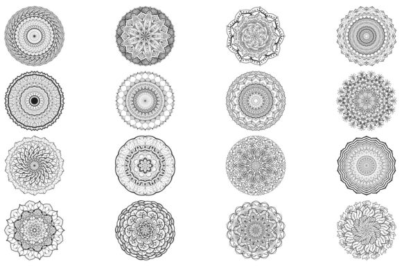 Download 46 Unique Detailed Designer Mandala Bundle - Mandala Collection